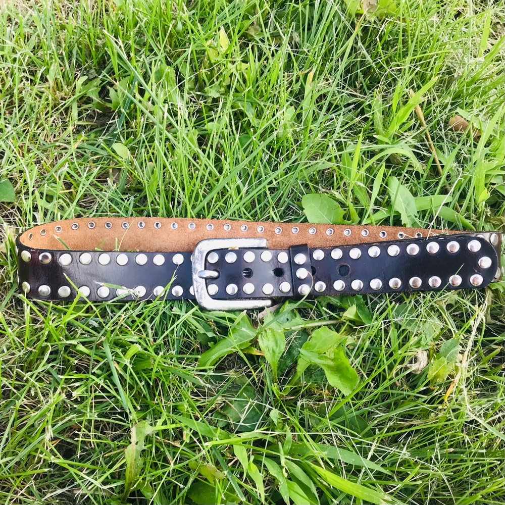 Leather belt